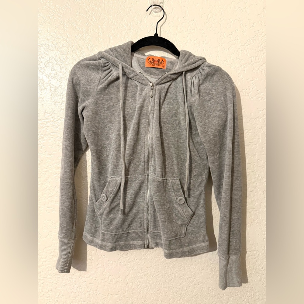 Juicy Couture Y2K Velour Full Zip Hoodie Track Jacket